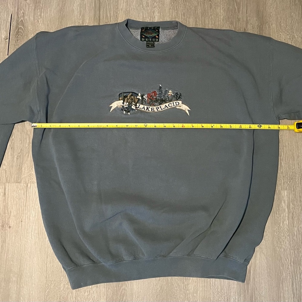 Vintage made in USA Lake Placid Blue Sweater